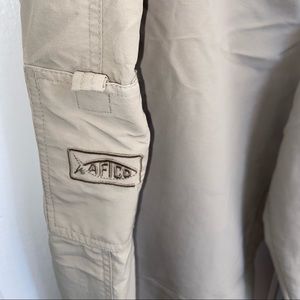 Columbia AFTCO men’s xxl Khaki tan Nylon Fishing Pant XXL Fishing Outdoor Camp